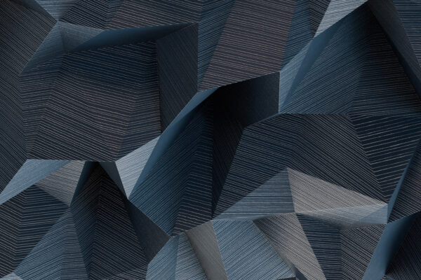 Onde geometriche nei toni del blu. Onde geometriche nei toni del blu.