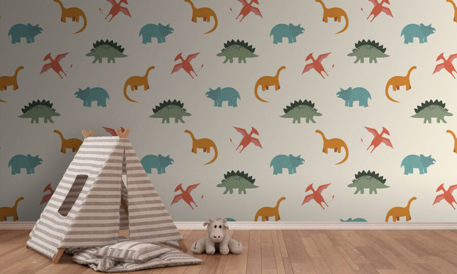 Schema dei dinosauri dei cartoni animati