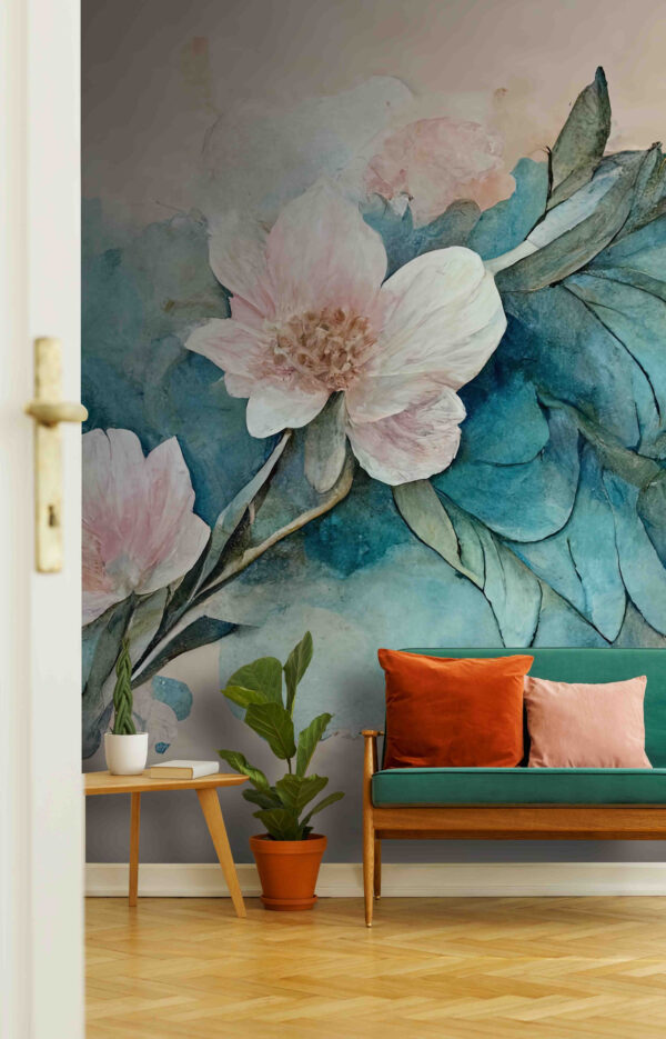 Pittura di fiori e foglie Pittura di fiori e foglie