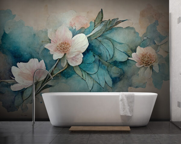 Pittura di fiori e foglie Pittura di fiori e foglie