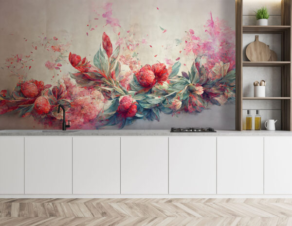Pittura di fiori e foglie Pittura di fiori e foglie