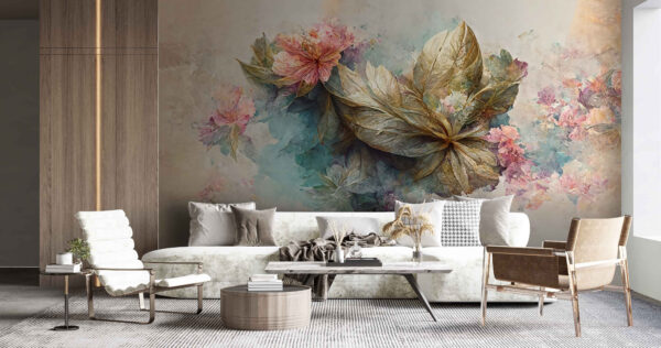 Pittura di fiori e foglie Pittura di fiori e foglie