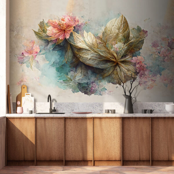 Pittura di fiori e foglie Pittura di fiori e foglie