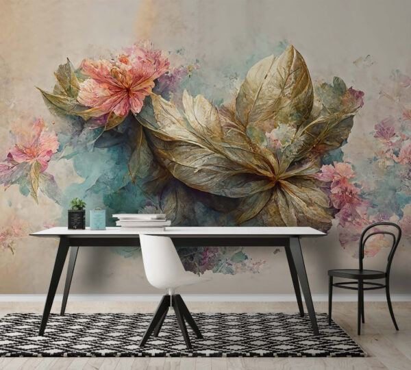 Pittura di fiori e foglie Pittura di fiori e foglie