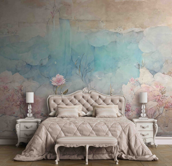 Pittura di fiori e rocce Pittura di fiori e rocce