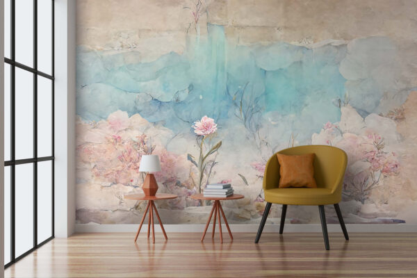 Pittura di fiori e rocce Pittura di fiori e rocce