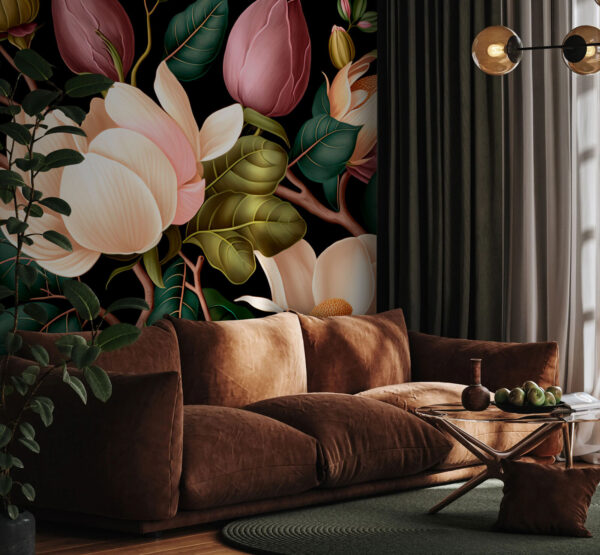 Elegante composizione floreale su sfondo scuro. Elegante composizione floreale su sfondo scuro.