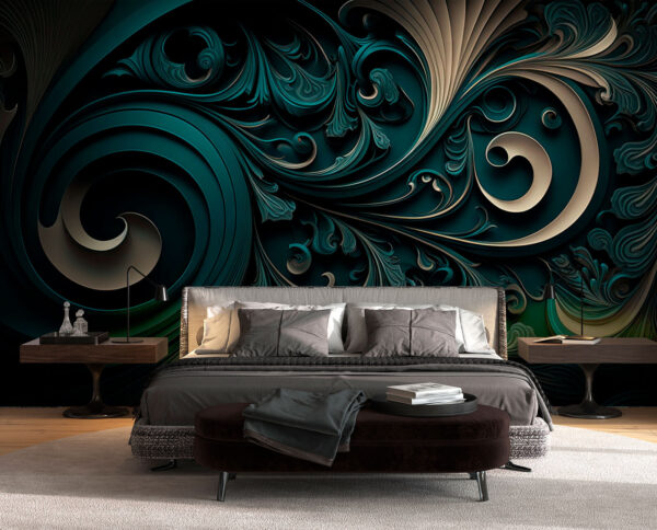 Eleganti volute e disegni intricati. Eleganti volute e disegni intricati.
