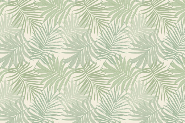 Pattern of leaves on a white background