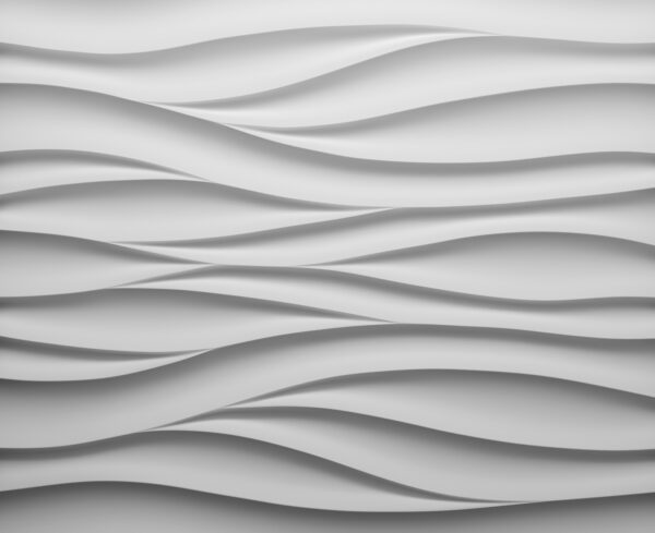 Parete bianca con linee ondulate Parete bianca con linee ondulate