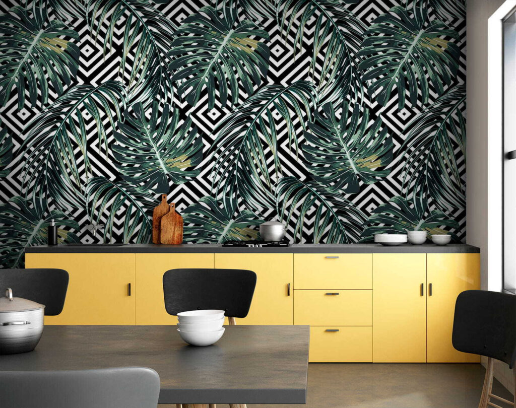 u79688pik1m 1024x810 - Motivo di foglie su sfondo bianco e nero - tegory