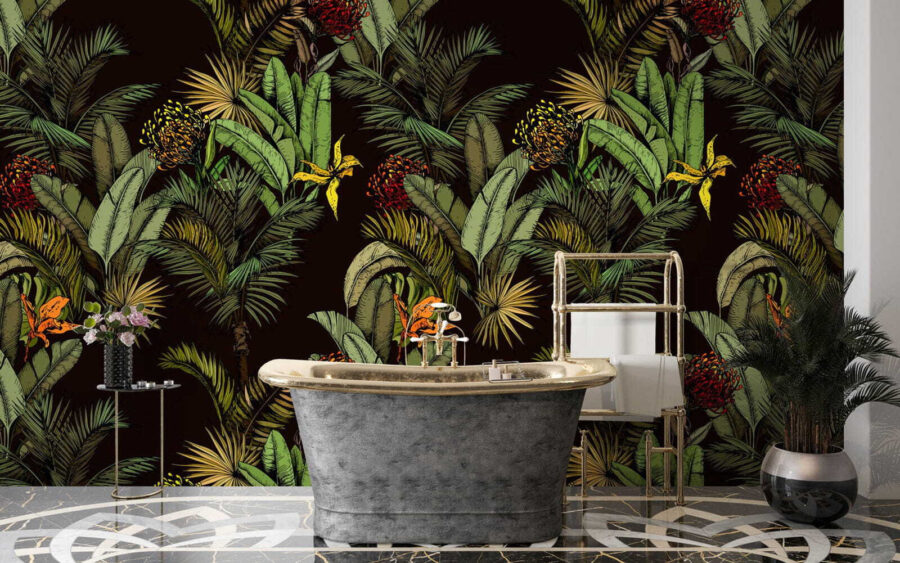 Modello di piante tropicali
