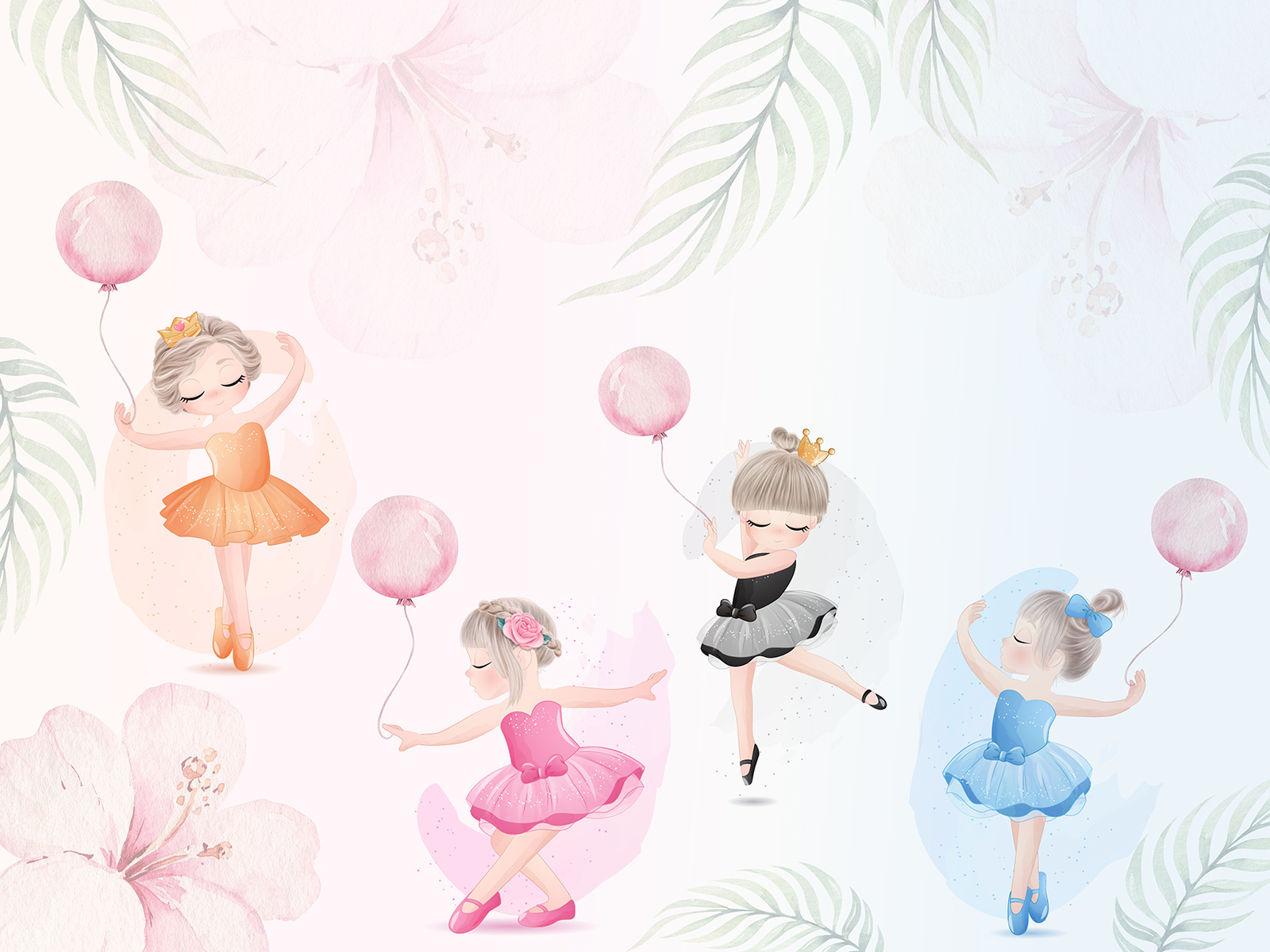 Group of girls in tutu dresses