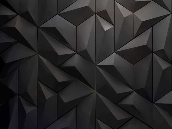 Parete nera con molti triangoli Parete nera con molti triangoli