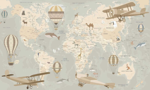 Mappa del mondo con aeroplani e mongolfiere u79996p 600x362 - Mappa del mondo con aeroplani e mongolfiere - tegory