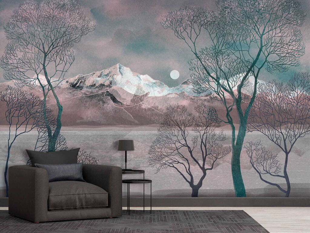 u80027pig2 1024x768 - Paesaggio con alberi e montagne - tegory
