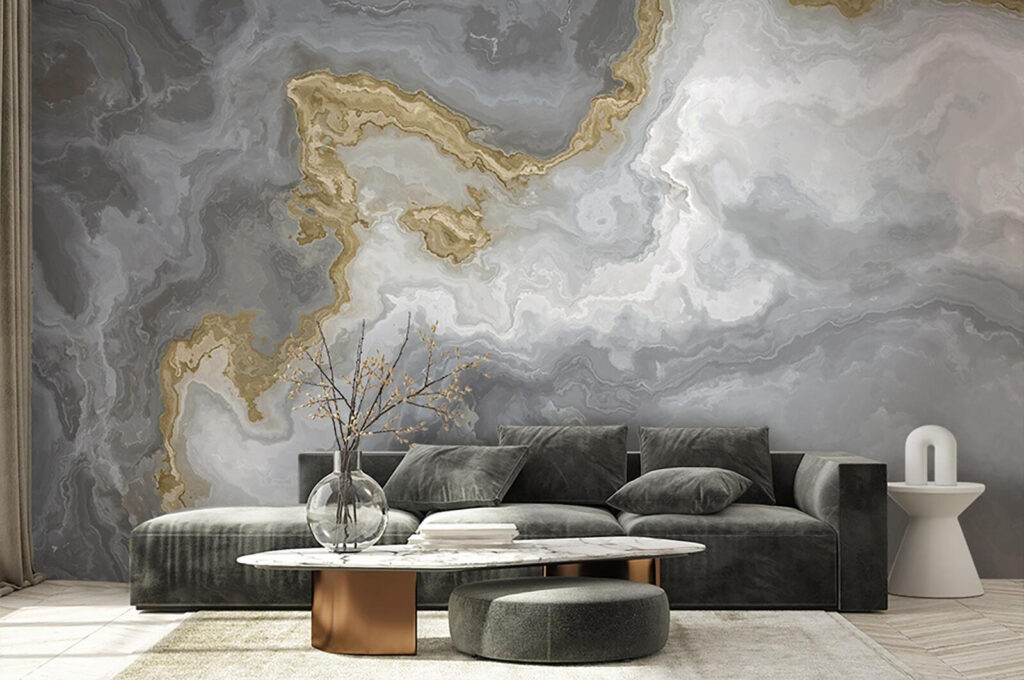 Abstract waves of neutral tones