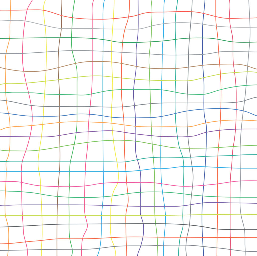 Griglia di linee colorate Griglia di linee colorate