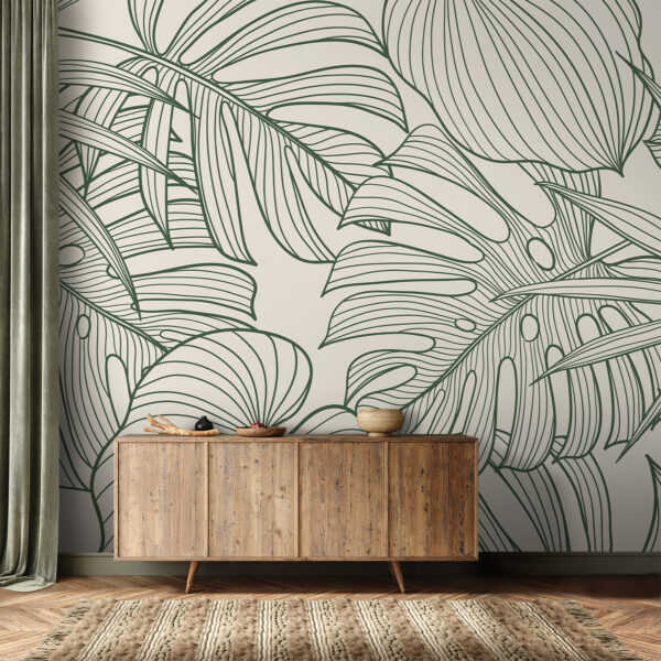 Elegante disegno a fogliame verde. Elegante disegno a fogliame verde.