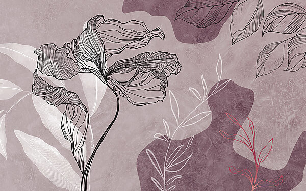 A drawing of a flower A drawing of a flower
