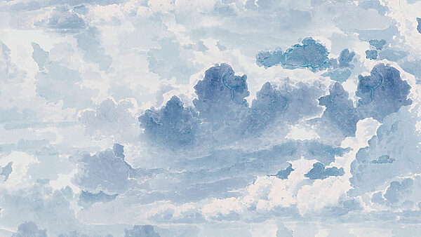 Un cielo blu e bianco con nuvole Un cielo blu e bianco con nuvole