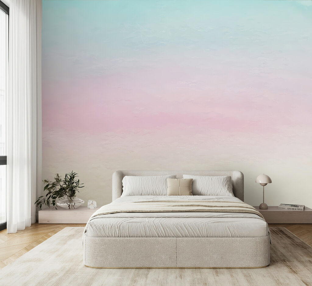 Soft, pastel hues of calm serenity Soft, pastel hues of calm serenity