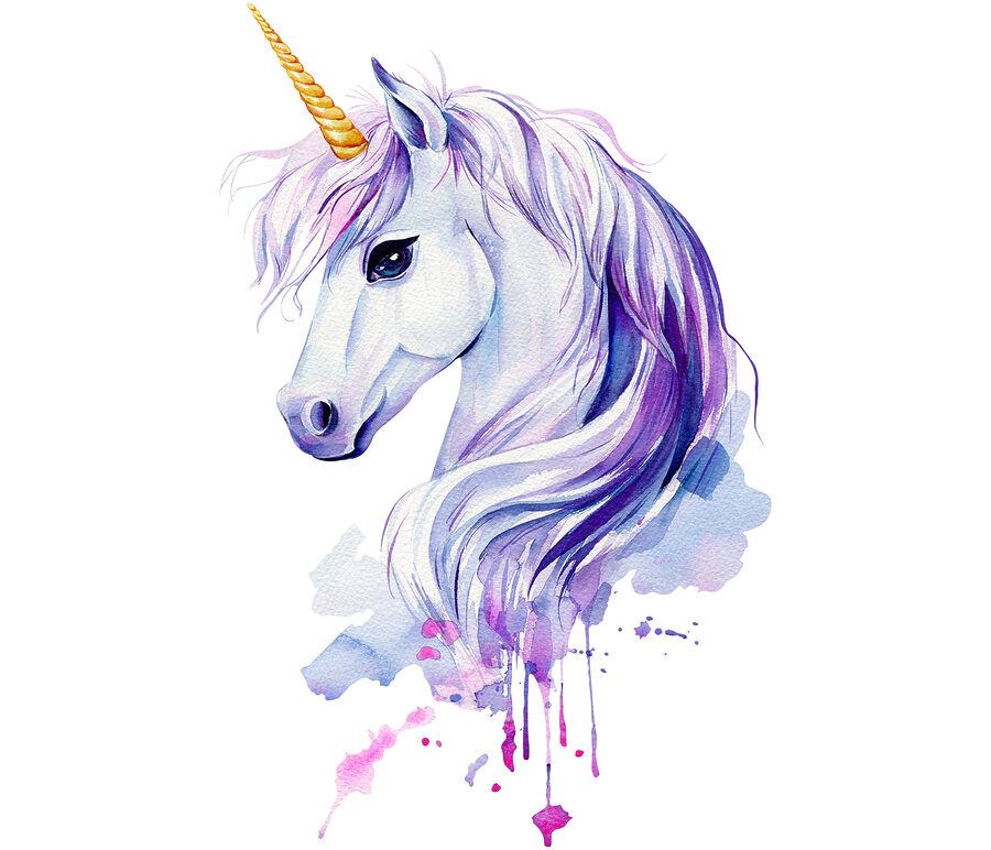 Acquerello di un unicorno