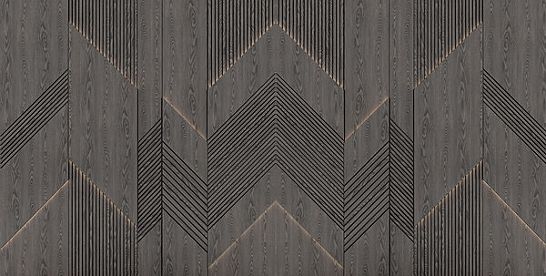 Motivi geometrici in legno scuro. Motivi geometrici in legno scuro.