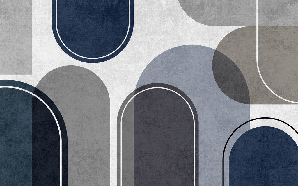 Modern abstract shapes in muted tones Modern abstract shapes in muted tones