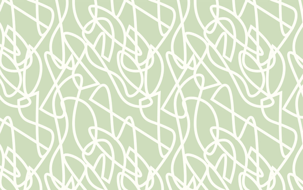 A pattern of white lines on a green background A pattern of white lines on a green background