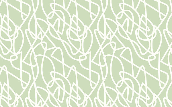 A pattern of white lines on a green background A pattern of white lines on a green background