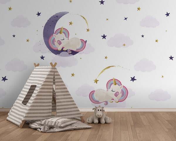 Un unicorno che dorme sulla luna Un unicorno che dorme sulla luna