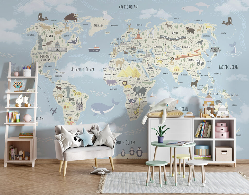 Una mappa del mondo con gli animali u96587pir1m 1024x803 - Una mappa del mondo con gli animali