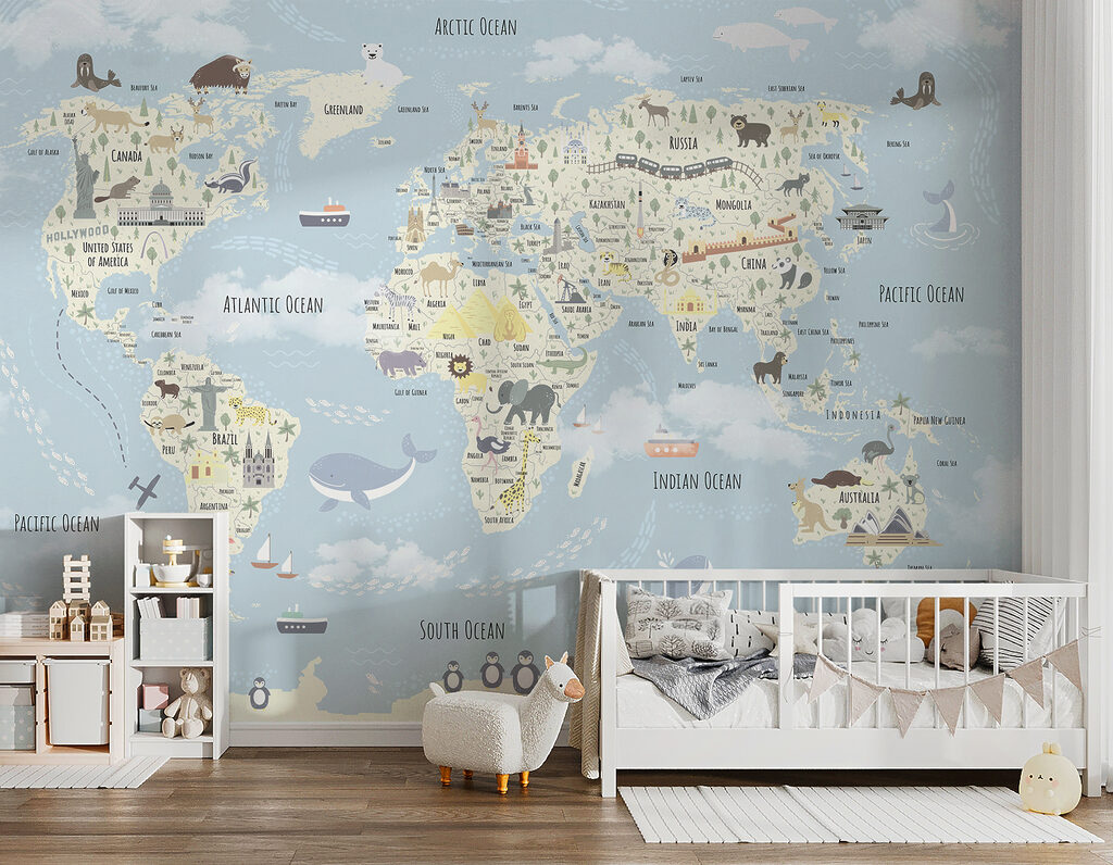 Una mappa del mondo con gli animali u96587pir2 1024x796 - Una mappa del mondo con gli animali