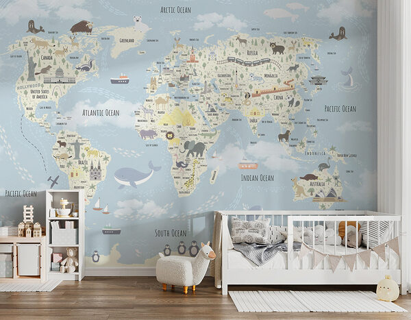 Una mappa del mondo con gli animali u96587pir2 600x467 - Una mappa del mondo con gli animali
