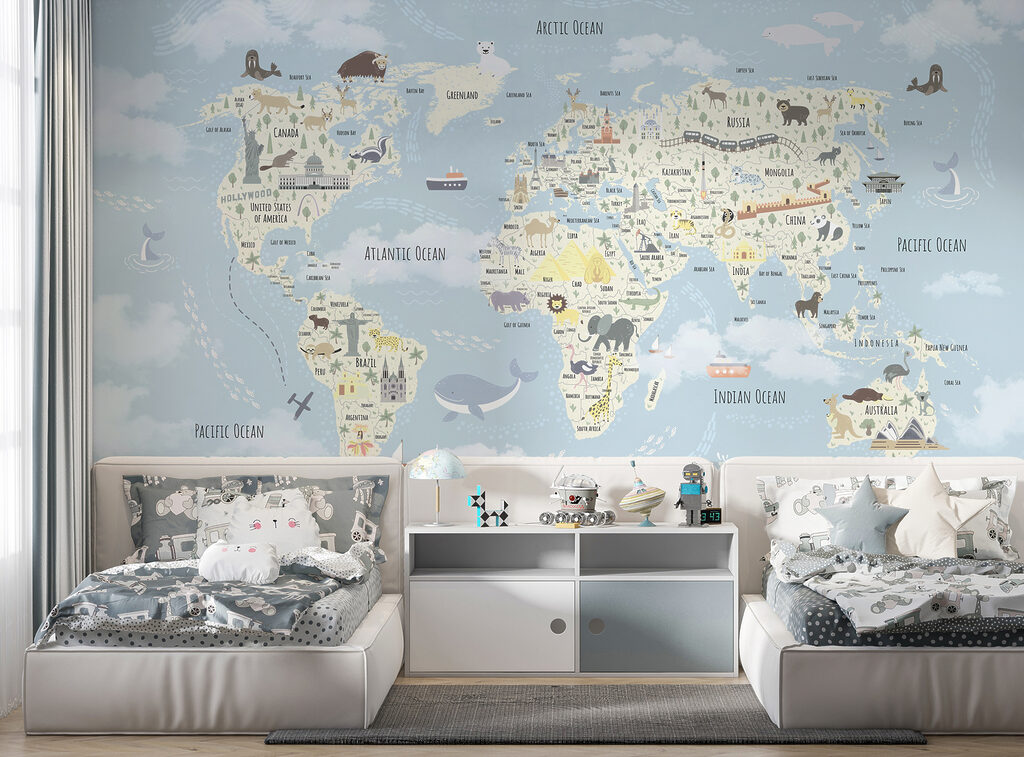 Una mappa del mondo con gli animali u96587pir3 1024x757 - Una mappa del mondo con gli animali