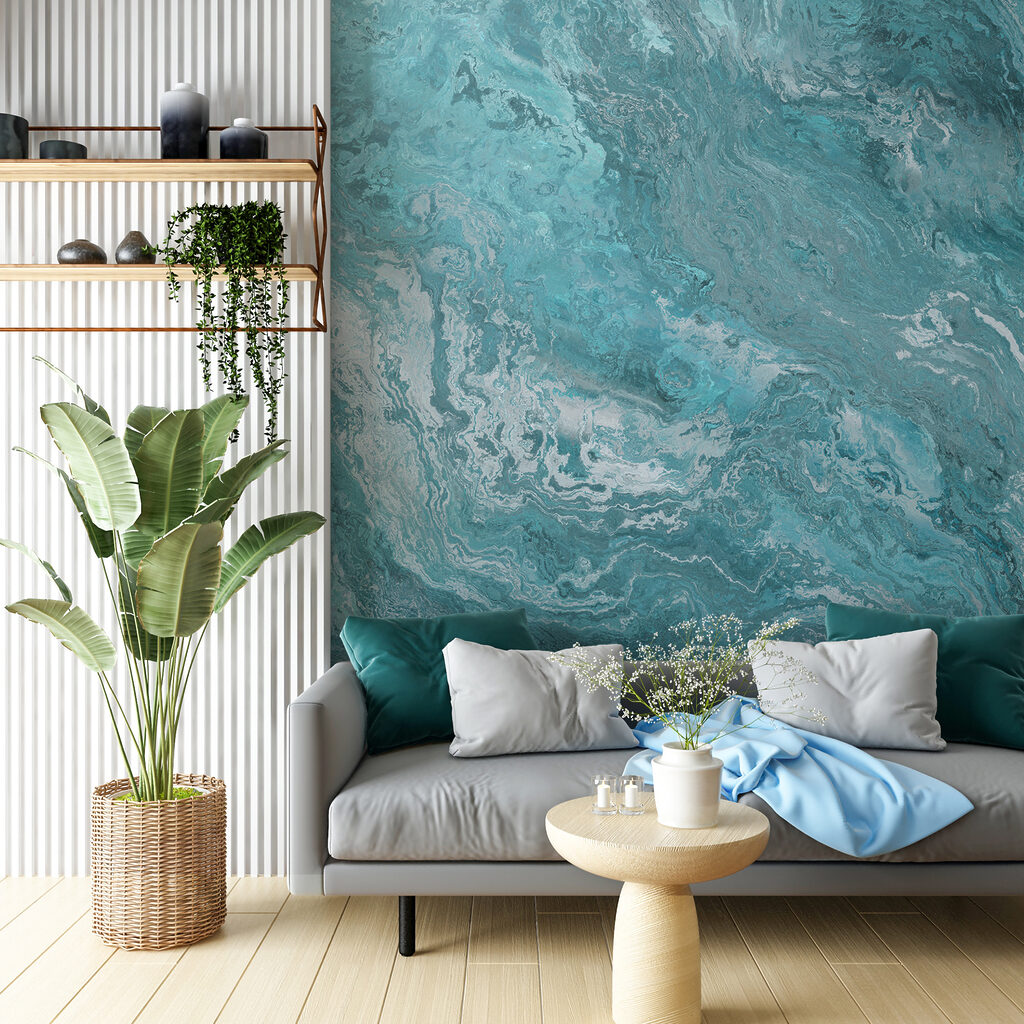 Ocean waves in abstract form