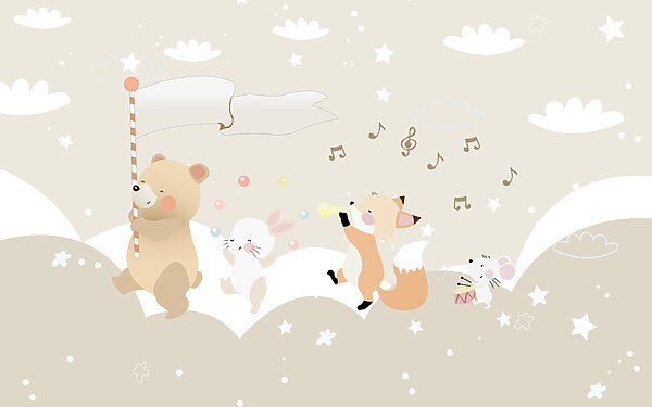 Un animale dei cartoni animati che suona la musica Un animale dei cartoni animati che suona la musica