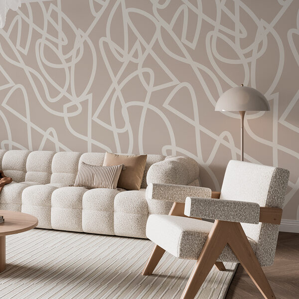 Linee bianche su sfondo beige Linee bianche su sfondo beige