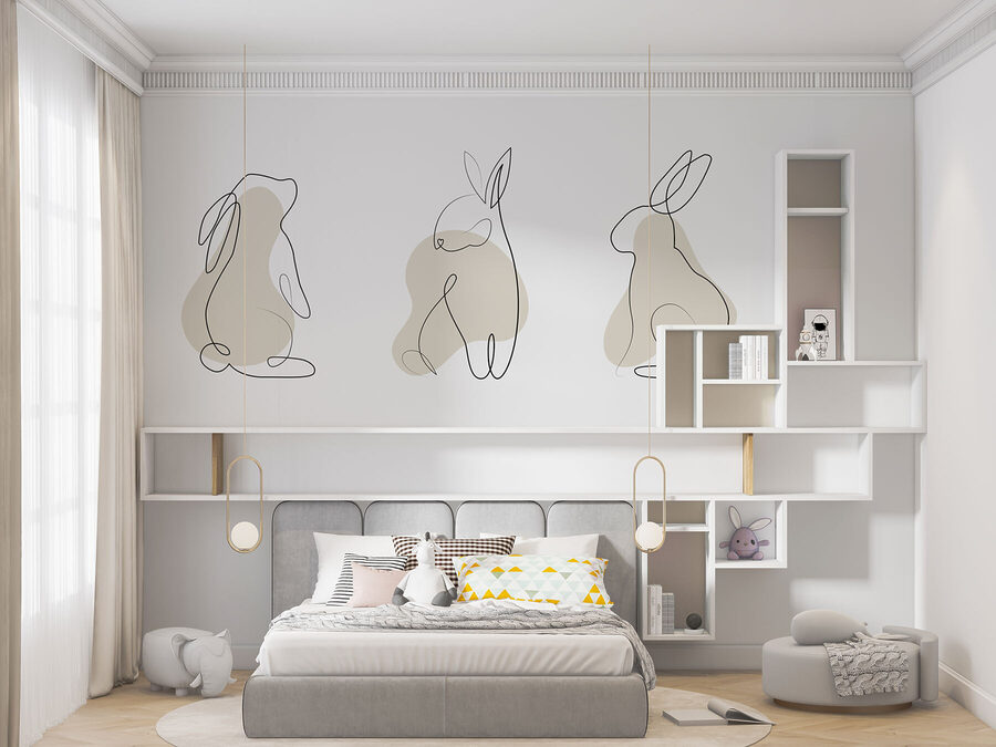 Il disegno di un coniglio