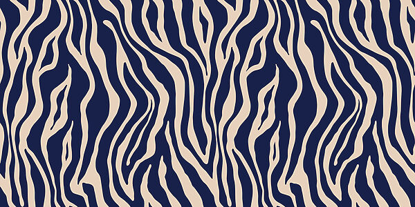 Una stampa zebrata blu e bianca Una stampa zebrata blu e bianca