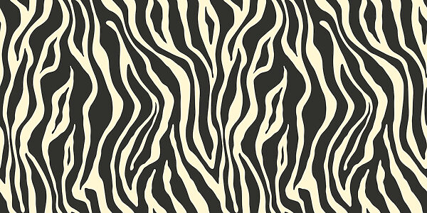 Una stampa zebrata in bianco e nero Una stampa zebrata in bianco e nero