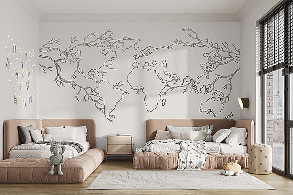 Una mappa del mondo Una mappa del mondo