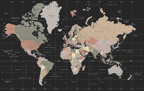 Una mappa del mondo Una mappa del mondo