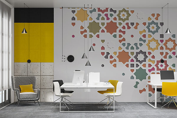 A white background with colorful design A white background with colorful design