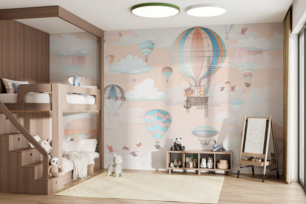 A group of hot air balloons in the sky A group of hot air balloons in the sky