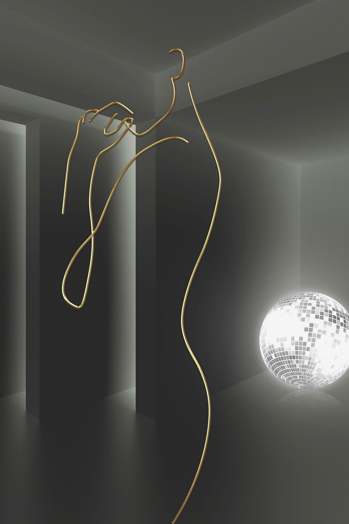 Elegant curves in a dark space