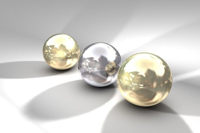 A group of shiny balls A group of shiny balls