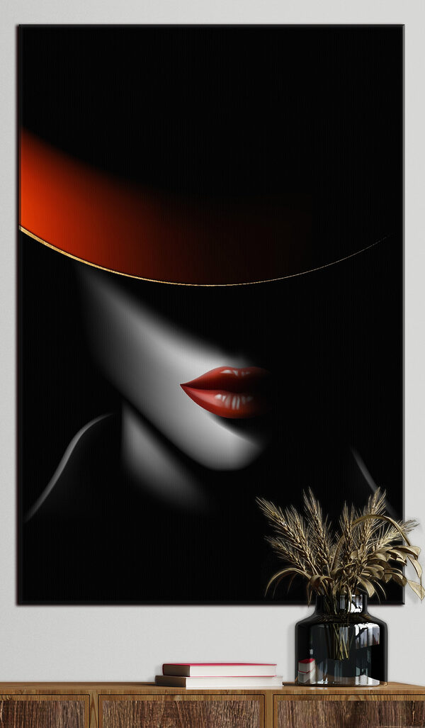 Quadri Una donna con un cappello