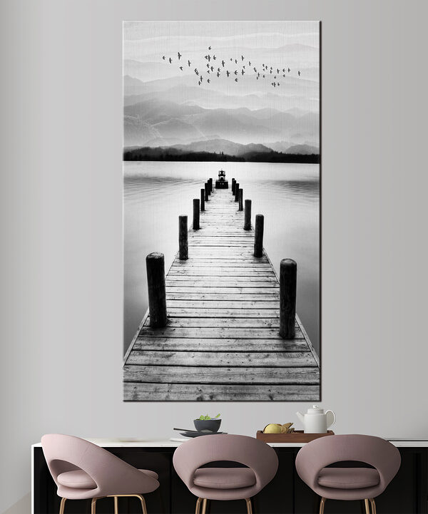 Quadri A dock on a lake (COD: s03914)